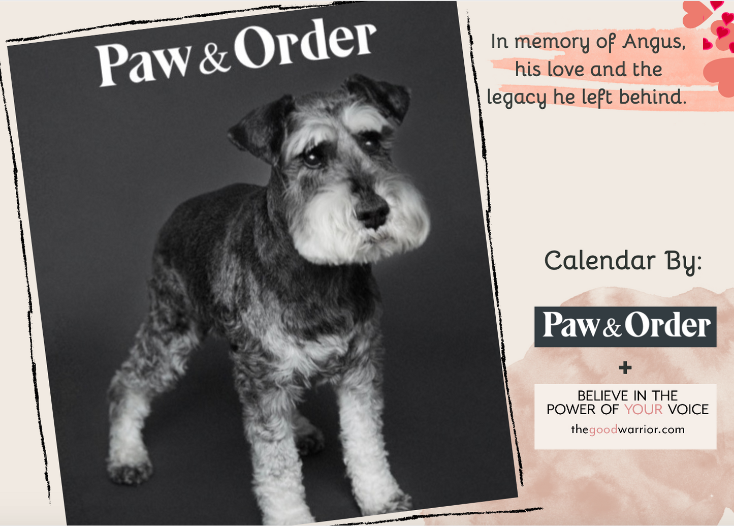 Paw & Order + The Good Warrior Annual Calendar